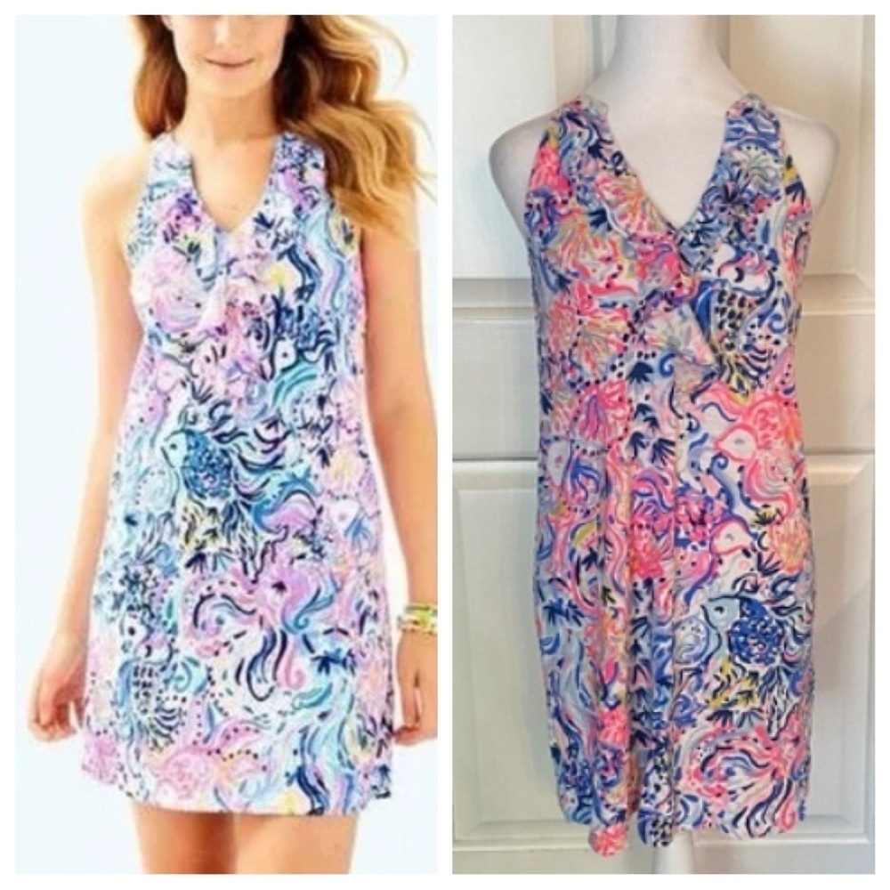Lilly Pulitzer Shay Printed Tank Tunic Dress I’m So Sofishticated 33477